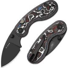 Kizer Microbe™ | Button Liner Lock™ | Ultra Dlc | M390 | Fat Carbon | Kizerb™ 2742A2