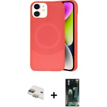Cepte Toptan iPhone 11 Ufuk Serisi - Siyah 360 Mat Full Body Arka Koruyucu + Gold Pers Alüminyum Kamera Lens