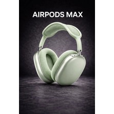 TeknoŞen  Airpods Max Yeşil Kulak Üstü Kulaklık Bluetooth  Pop-Up Aktif Gürültü Engelleme