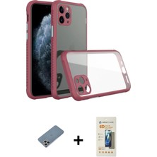 Cepte Toptan iPhone 11 Pro Max Nova Asil Özel Seri - Siyah 6d Mat Seramik Hayalet Nano Ekran Koruyucu + Gümüş Shine Kamera Lens Koruma Cam