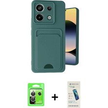 BUTİMAR'S Redmi Note 13 Pro 5g Vadi Çizgi Prime - Şeffaf Pasifik Cam Ekran Koruyucu + Gümüş Raze Metal Kamera Lens