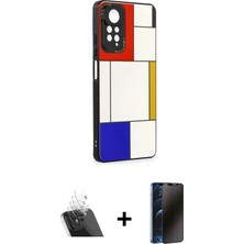 Redmi Note 11 Pro Odak Klasik Serisi - Siyah 3D Antistatik Hayalet Cam Ekran Koruyucu + Şeffaf Kamera Lens Koruma Cam