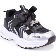 Vicco Minni 346F26Y124 Siyah Günlük Ortopedik Kız Çocuk Spor Ayakkabı