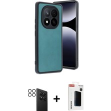 Cepte Toptan Redmi Note 14 Pro 4g Kıvılcım Işık Serisi - Şeffaf Hayalet Polymer Nano Ekran Koruyucu + Siyah Pvd Metal Kamera Lens