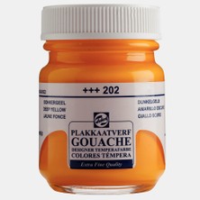 Kitabevimden Talens Guaj Boya 16 ml Deep Yellow (Koyu Sarı) 202--10 Lu