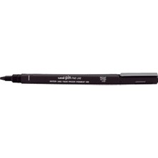 Kitabevimden Uni-Ball Çizim Kalemi (12 Adet)Akrilik Uçlu Fine Line Pin 0.4 mm Siyah Pın 04-200(S)