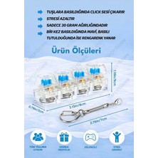 Işıklı Klavye-Click Sesli Stress Giderici Anahtarlık