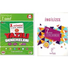 Tonguç Akademi 7. Sınıf Yazılı Denemeleri 2. Dönem 1 ve 2. Yazılı ve Karekök Yayınları 7. Sınıf Ingilizce Soru Bankası