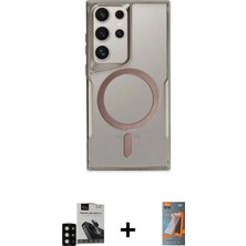 Cepte Toptan Galaxy S24 Ultra Yadigar Klasik Özel Seri - Siyah Autokit 5in1 Fiber Hayalet Polymer Nano Ekran Koruyucu + Siyah Pvd Metal Kamera Lens