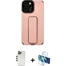 BUTİMAR'S iPhone 12 Pro Max Çekirdek Yansıma - Siyah 3D Antistatik Cam Ekran Koruyucu + Gold Shine Kamera Lens