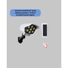 Eco Lounge Güneş Enerjili Kamera Görünümlü Hareket Sensörlü LED Duvar Lambası Uzaktan Kumandalı