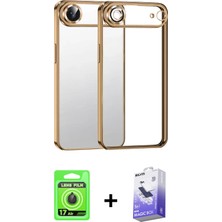 BUTİMAR'S iPhone 17 Air Vadi Minimal - Siyah Bilvis 5in1 5d Magic Hayalet Cam Ekran Koruyucu + Siyah Raze Metal Kamera Lens