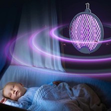 Eco Lounge Asılabilen ve Masaüstü Olabilen 2W Sinek Öldürücü Mor Işıklı Raket