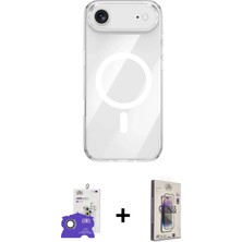 iPhone 17 Air Kutup Klasik Serisi - Siyah Bilvis 3D Cam Ekran Koruyucu + Gold Bilvis Titan Kamera Lens