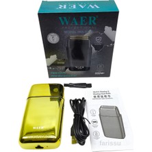 farissu WA-0210 Profesyonel Gold Şarjlı Sakal Tıraş Makinesi - Sıfır Kesim Çift Folyolu Başlık - 100 Dakika Kullanım Süresi