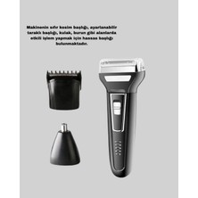 Eco Lounge Insua Erkek Bakım Seti – 3 Başlıklı Şarjlı Tıraş Makinesi, 60 Dakika Kablosuz Kullanım