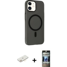 Cepte Toptan iPhone 11 Çekirdek Modern Prime - Siyah 34D Hayalet Izgaralı Cam + Sarı Renkli Kamera Lens Koruma Cam
