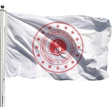 Özel Flama Bayrak Çevre, Şehircilik ve Iklim Değişikliği Bakanlığı 70X105 cm Raşel Kumaş