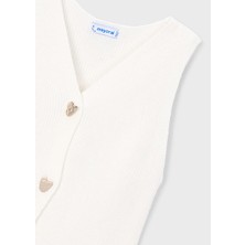 Mayoral Kız Çocuk Düğmeli Yelek Ekru - 03385