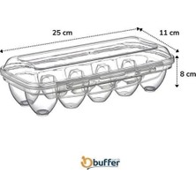 Eco Lounge 10 Bölmeli Kilitli Kapaklı Yumurtalık Saklama Kutusu YU110