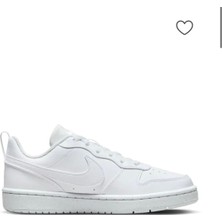 Nike Court Borough Low 2 (Gs) Kadın Spor Ayakkabı Beyaz Nefes Alabilir Yapı ile Günlük Kullanıma Uygun BQ5448-100
