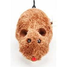 Eco Lounge Kurmalı Kedi Eğitim Oyuncağı Tüylü Peluş Fare Yakalama Interaktif Sevimli Eğlenceli Oyuncak