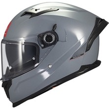 mt Kask FF128SV Braker Sv Solıd A12 Parlak Nardo Gri