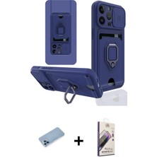 BUTİMAR'S iPhone 13 Pro Max Vadi Form Prime - Siyah Bilvis 3D Mat Cam Ekran Koruyucu + Mavi Shine Kamera Lens Koruma Cam