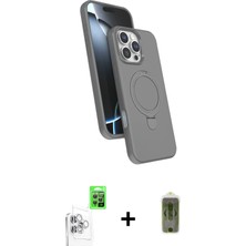 BUTİMAR'S iPhone 16 Pro Max Iz Işık Koleksiyonu - Siyah Joko Magic 5d Hayalet Cam + Beyaz Raze Metal Kamera Lens