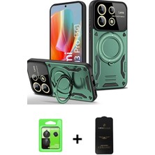 Cepte Toptan Redmi Note 13 Pro 5g Kıvılcım Modern Serisi - Siyah 6d Antistatik Mat Seramik Hayalet Nano Ekran Koruyucu + Siyah Raze Metal Kamera Lens