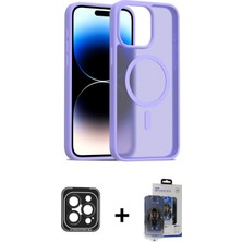 iPhone 15 Pro Max Siluet Minimal Prime - Siyah Vanessa Magic Cam + Siyah Pvd Metal Kamera Lens