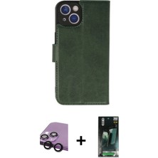 BUTİMAR'S iPhone 14 Plus Siluet Işık Serisi - Siyah 360 Mat Full Body Arka Koruyucu + Siyah Raze Metal Kamera Lens