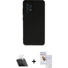 Galaxy A33 5g Kozmos Yansıma Özel Seri - Siyah Seramik Nano Ekran Koruyucu + Şeffaf Kamera Lens Koruma Cam