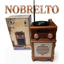 Nobrelto Everton RT-381 Nostaljik Seri Radyo - Gramofon Tasarımlı Bluetooth/usb/tf Kart Çalar