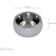 Eco Lounge Mikopet Organik Seramik Mama Kabı Gri