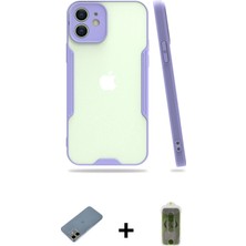 Cepte Toptan iPhone 12 Atlas Asil Serisi - Siyah Joko Magic 5d Hayalet Cam + Gold Shine Kamera Lens Koruma Cam