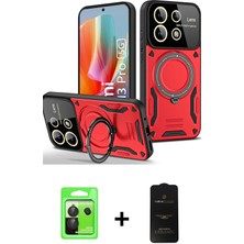 Cepte Toptan Redmi Note 13 Pro 5g Kıvılcım Modern Serisi - Siyah 6d Antistatik Mat Seramik Hayalet Nano Ekran Koruyucu + Siyah Raze Metal Kamera Lens