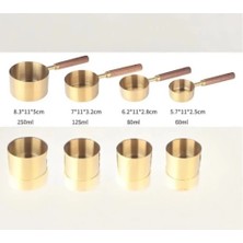 Eco Lounge 4'lü Ahşap Saplı Ölçü Kaşığı