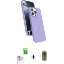 BUTİMAR'S iPhone 16 Pro Max Iz Işık Koleksiyonu - Siyah Joko Magic 5d Hayalet Cam + Beyaz Raze Metal Kamera Lens