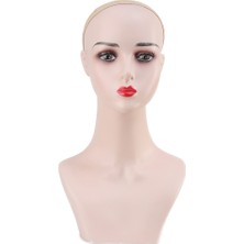 DS LLC Ieg™ Makyajlı Uzun Peruk Kafa Mankeni DSLLC-RSİEG248