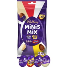 Cadbury Minis Mix Daıry Milk, White, Cream Egg , Daim 4 Ayrı Çeşit Bir Arada 232 gr