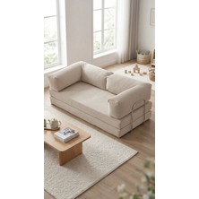 Ravessi 100X200 Kanepe-Fitilli Kadife Yıkanabilir Yer Yatağı-Çok Amaçlı Aktivite Koltuğu