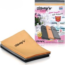 Delixa Ilbay's Mikrofiber Nakışlı Süper Emici Temizlik Bezi 3'lü Renk Serisi - 40X60 Cm.