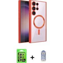 Cepte Toptan Galaxy S24 Ultra Nova Işık Özel Seri - Siyah Joko Magic 5d Cam + Mor Raze Metal Kamera Lens