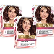 Delixa L’oré Excellence Saç Boyası 5.15 Efsanevi Kahvesi 3'lü Set