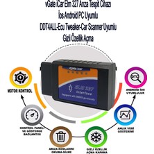 Vgate İcar Elm 327 V1.5 Bluetooth Araç Arıza Tespit ve Gizli Özellik Açma Cihazı Ios & Android Uyumlu