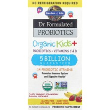 Garden Of Life, (Özelsporcugıdaların'dan !!) Dr. Formulated Probiotics, Organic Kids + Tasty  30 Yummy Chewables.