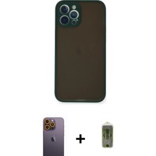 BUTİMAR'S iPhone 12 Pro Max Ahenk Çizgi Serisi - Siyah Joko Magic 5d Hayalet Cam + Sarı Neon Fosforlu Kamera Lens