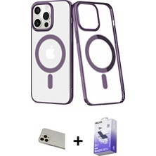 BUTİMAR'S iPhone 13 Pro Max Yörünge Minimal - Siyah Bilvis 5in1 5d Magic Hayalet Cam Ekran Koruyucu + Rose Gold Rainbow Kamera Lens Koruma Cam