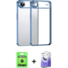 BUTİMAR'S iPhone 17 Air Vadi Minimal - Siyah Bilvis 5in1 5d Magic Hayalet Cam Ekran Koruyucu + Siyah Raze Metal Kamera Lens